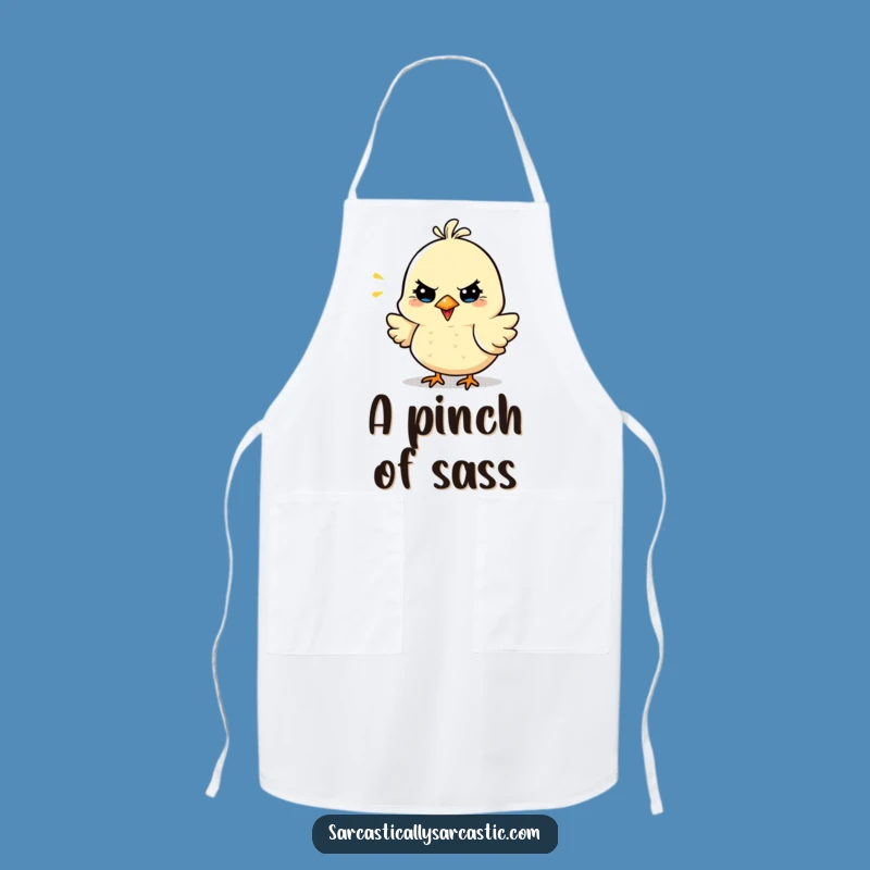 Funny Sarcastic Bird Apron - Cheerful Chirp Kitchen Wear, Humor Gift