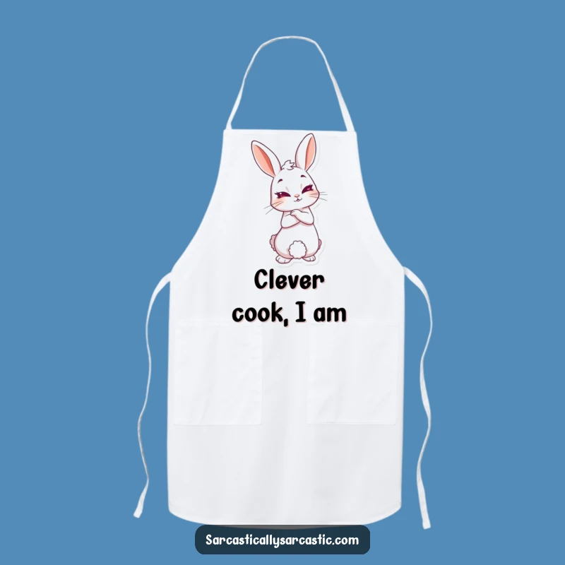 Funny Knowing Rabbit Apron - Sly Kitchen Wear, Perfect Funny Gift