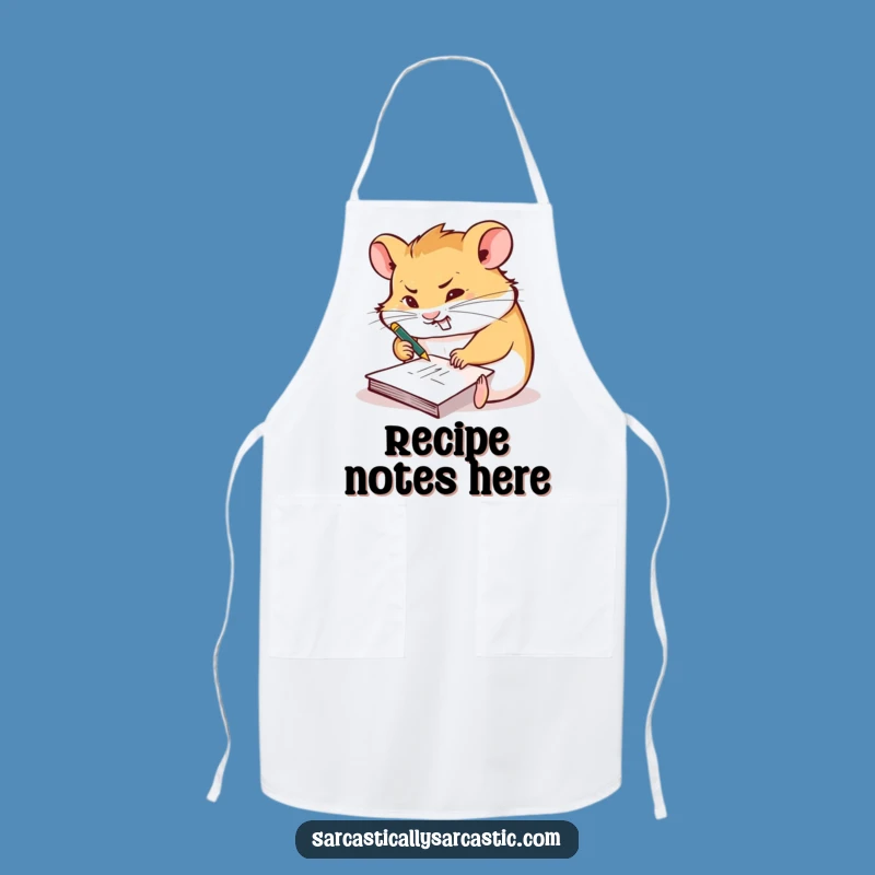 Funny Mastermind Hamster Apron: Cook Up Genius Ideas with This Design!