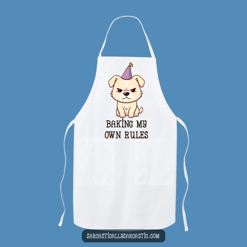 Funny Sarcastic Dog Party Hat Apron: Hilarious Kitchen Gift for Dog Lovers