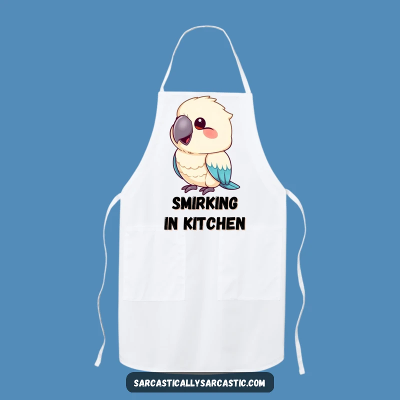 Funny Parrot Chef's Apron: Cook with Sass and Smiles!