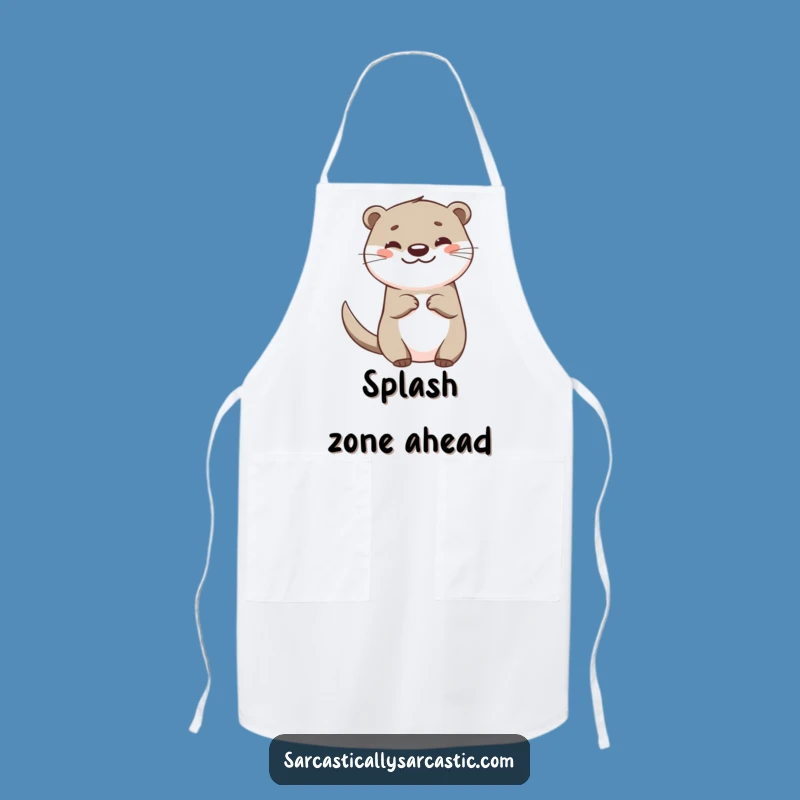 Funny Otter Apron: Happy Chef, Perfect Kitchen Gift!