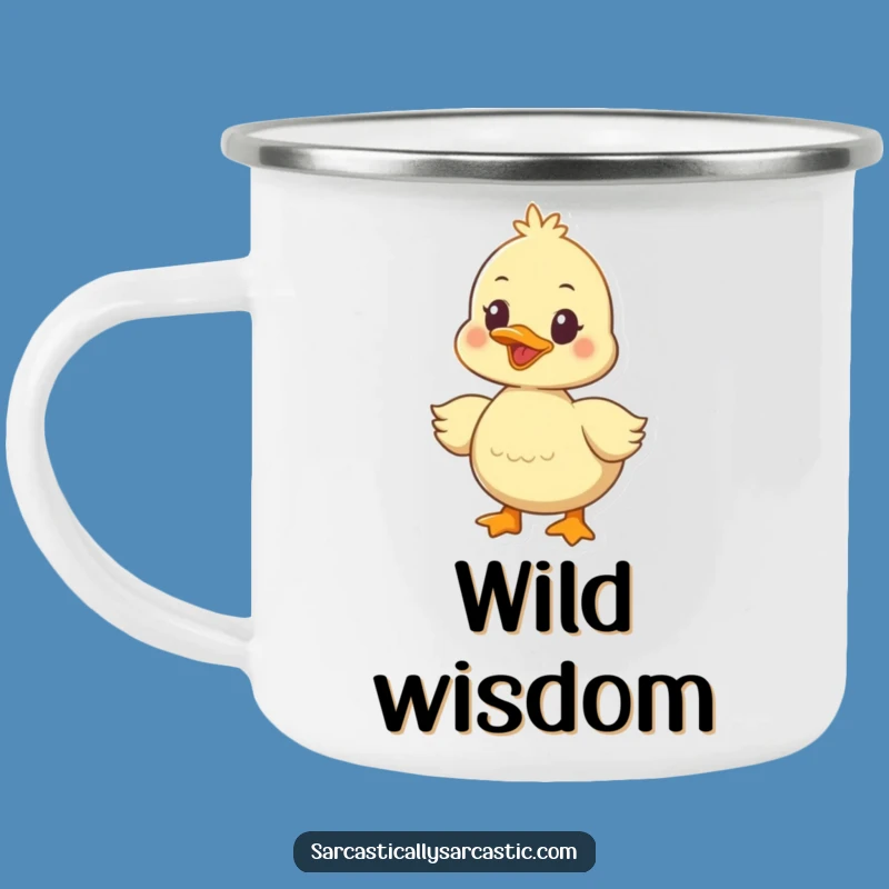 Funny Duckling Camping Mug: Rugged Quacker Adventure, A Great Funny Gift