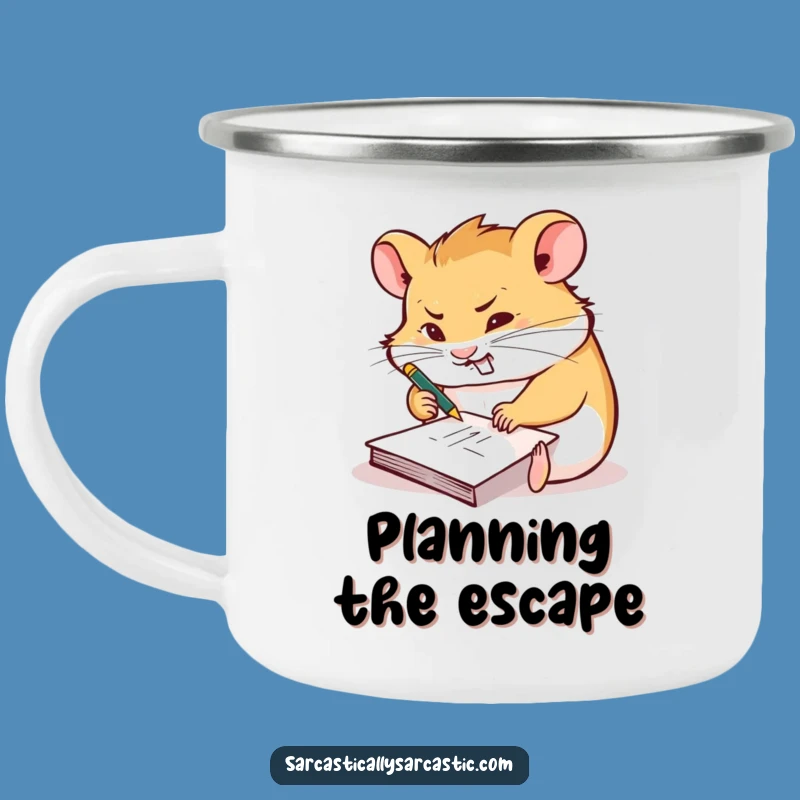 Funny Hamster Brain Camp Mug: Fuel Your Adventures with Genius!