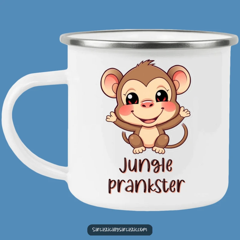 Funny Monkey Camping Mug: Primate Adventure Brew, A Groovy Funny Gift