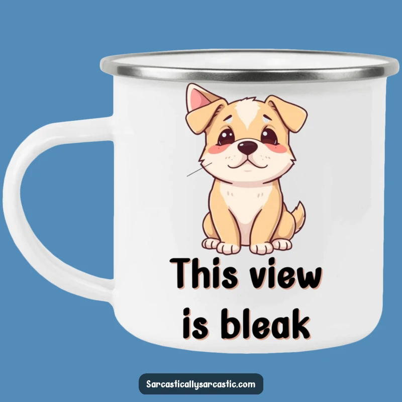 Funny Dog Sigh Camping Mug: Durable Drinkware for Dramatic Campers