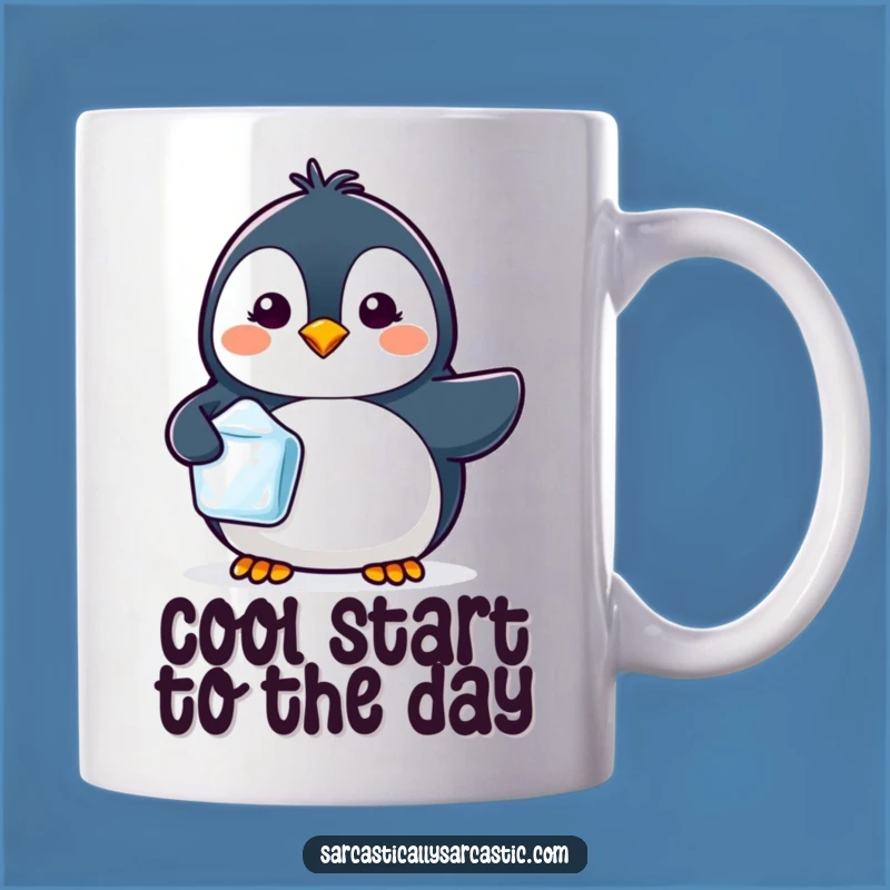 Kawaii Penguin Ice Cube Mug, Cool & Quirky Funny Gift