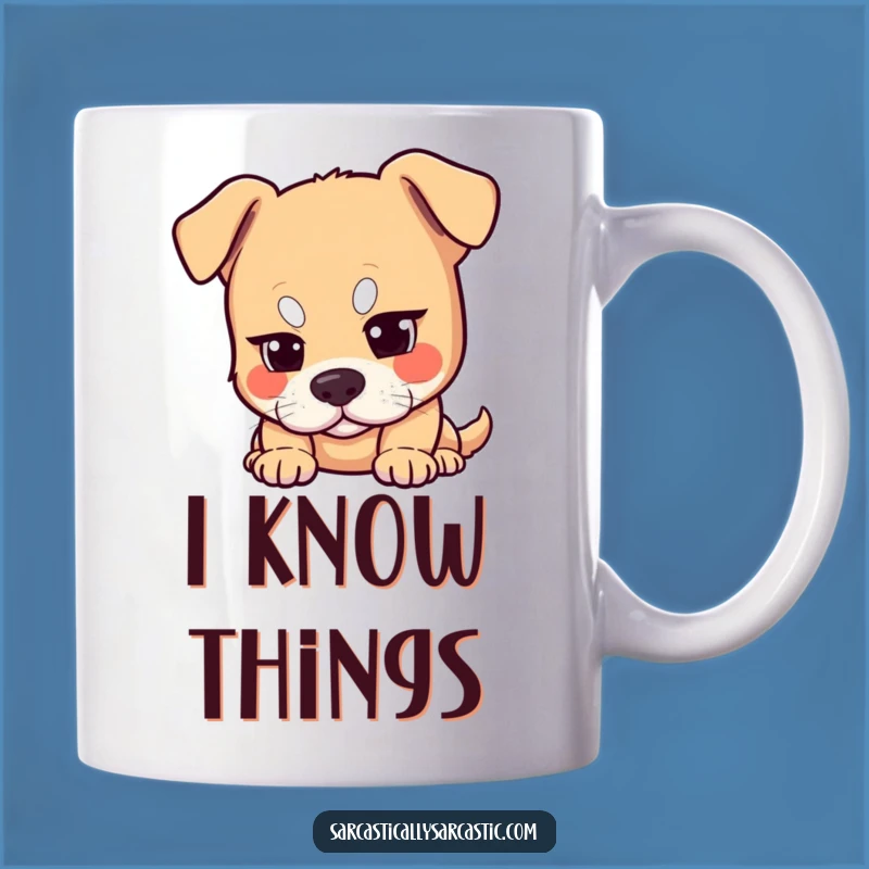 Funny Dog Eyebrow Raise Mug - The Perfect Sarcastic Gift for Dog Lovers