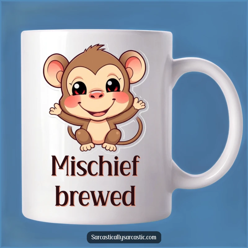 Funny Monkey Mug: Cheeky Face Design, The Ultimate Funny Gift For Pranksters