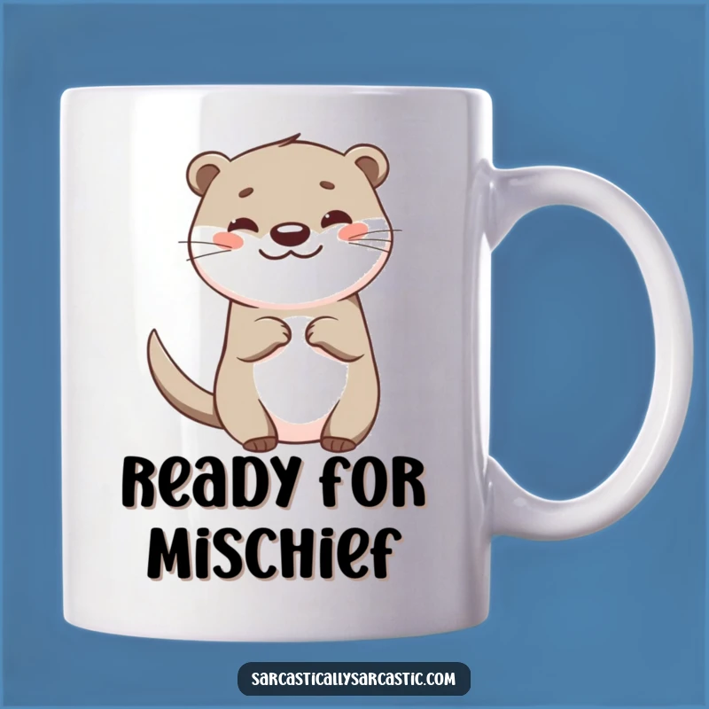 Funny Otter Mug: Happy Teasing Creature, Perfect Hilarious Gift!