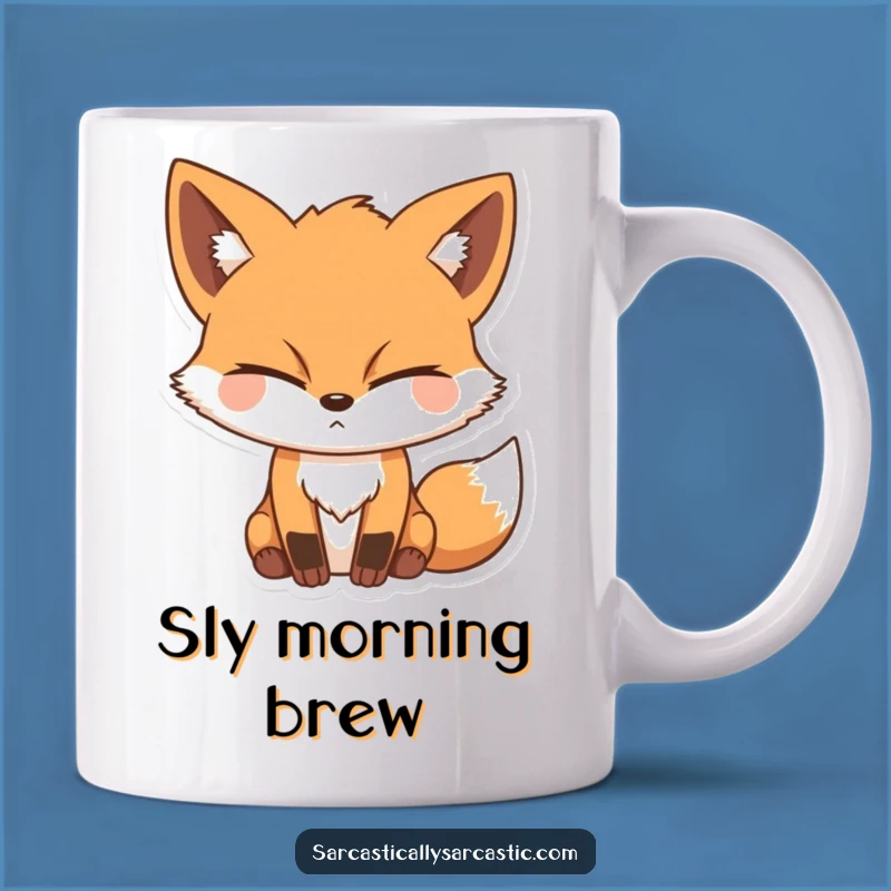 Funny Sly Fox Mug: Winking Character Gift for a Cunning Personality
