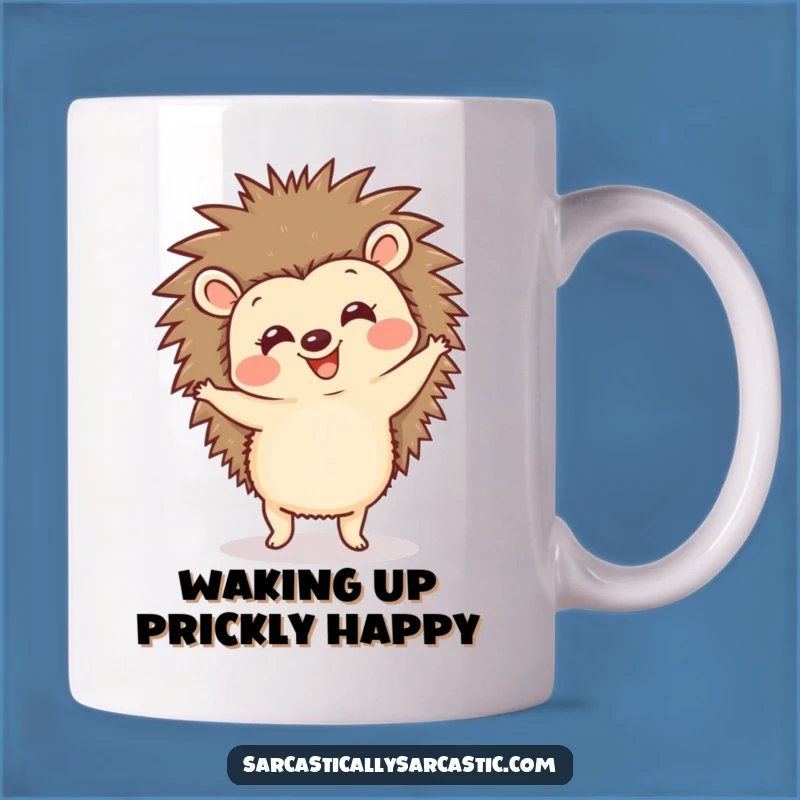 Funny Hedgehog Dancing Mug: Adorable Gift for Joyful Mornings!
