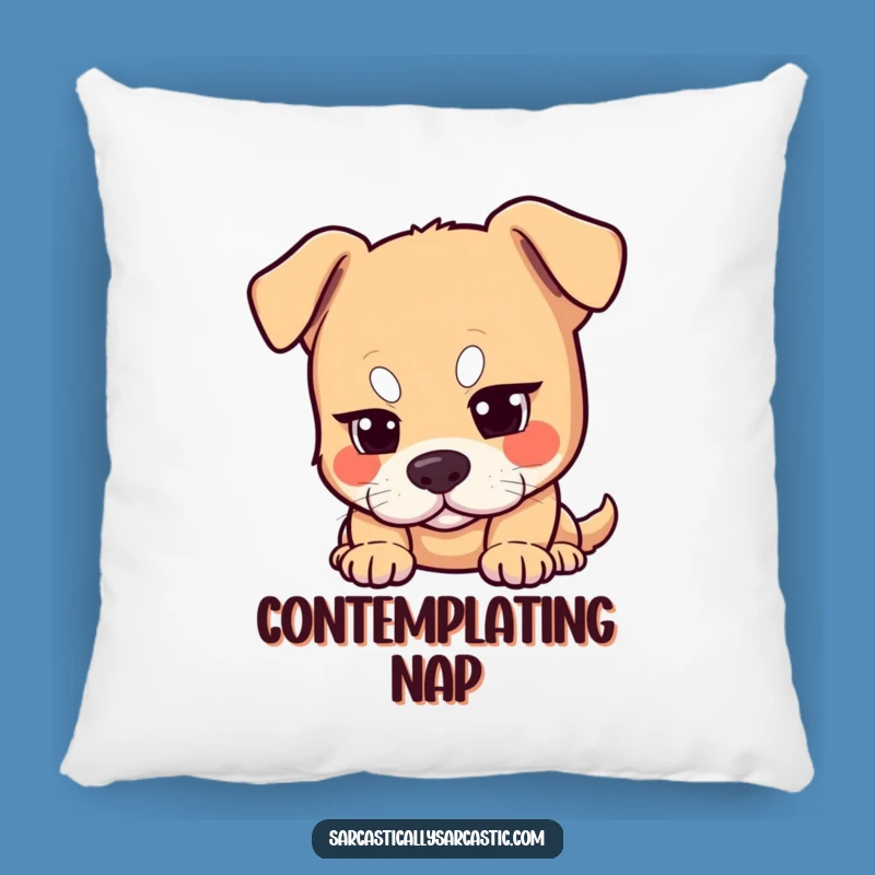 Funny Dog Eyebrow Pillow - Comfy & Sarcastic Accent Pillow