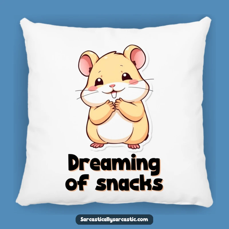 Funny Kawaii Hamster Pillow: Cozy Stifled Smile Comfort, Perfect Funny Gift for Cuddles
