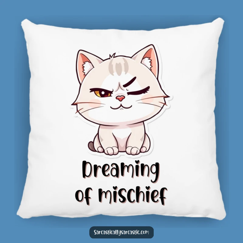 Funny Cat Smirk Pillow: Hug Your Attitude with Feline Comfort