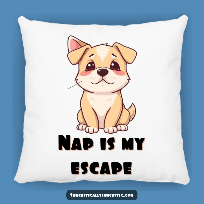 Funny Dog Sigh Pillow: Soft Comfort with a Dramatic Sigh