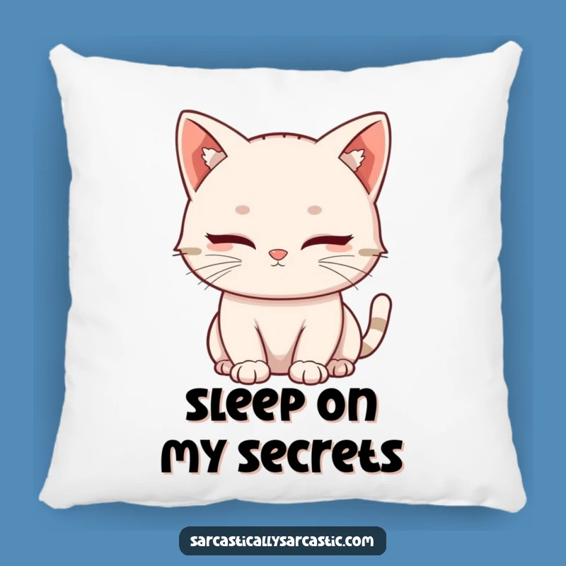 Funny Kawaii Cat Blink Pillow: Cushy Comfort and Subtle Wit