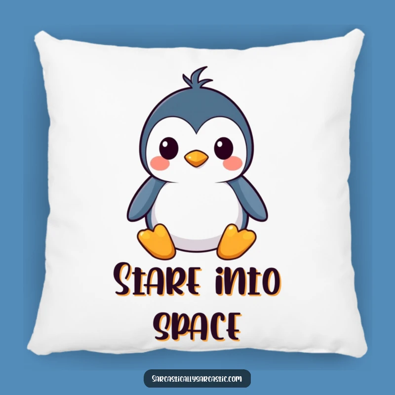 Funny Kawaii Penguin Pillow: Cozy Straight Face Comfort, Best Funny Gift for Relaxation
