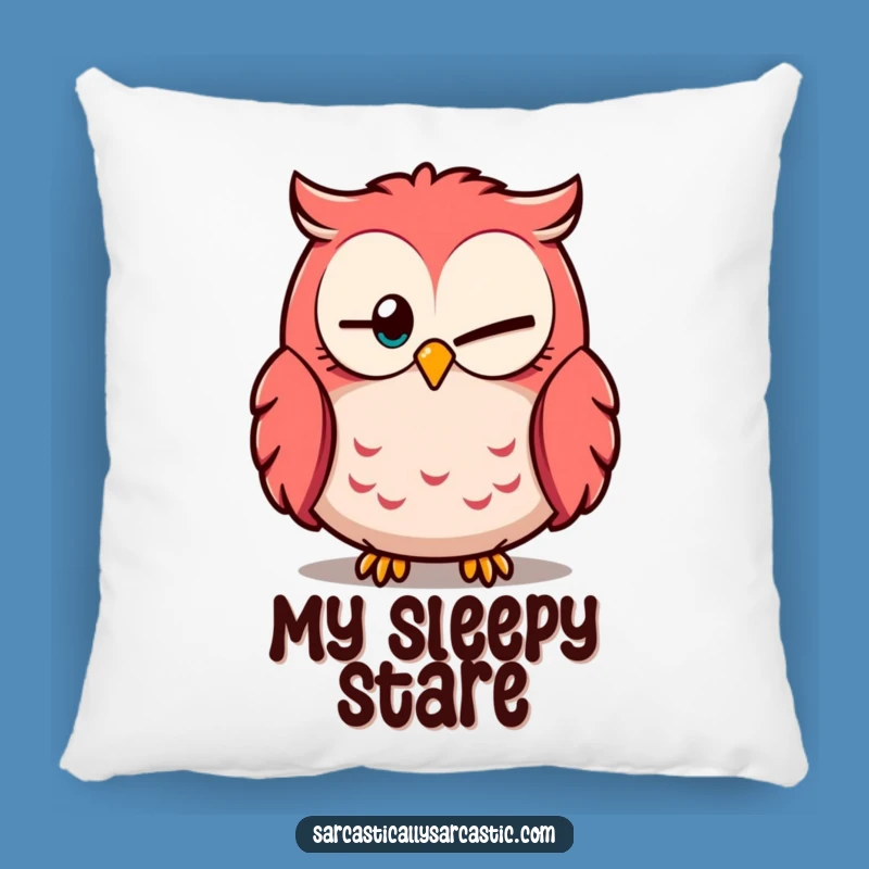 Funny Owl Knowingly Close Eye Pillow: Cozy & Hilarious Wise Accent