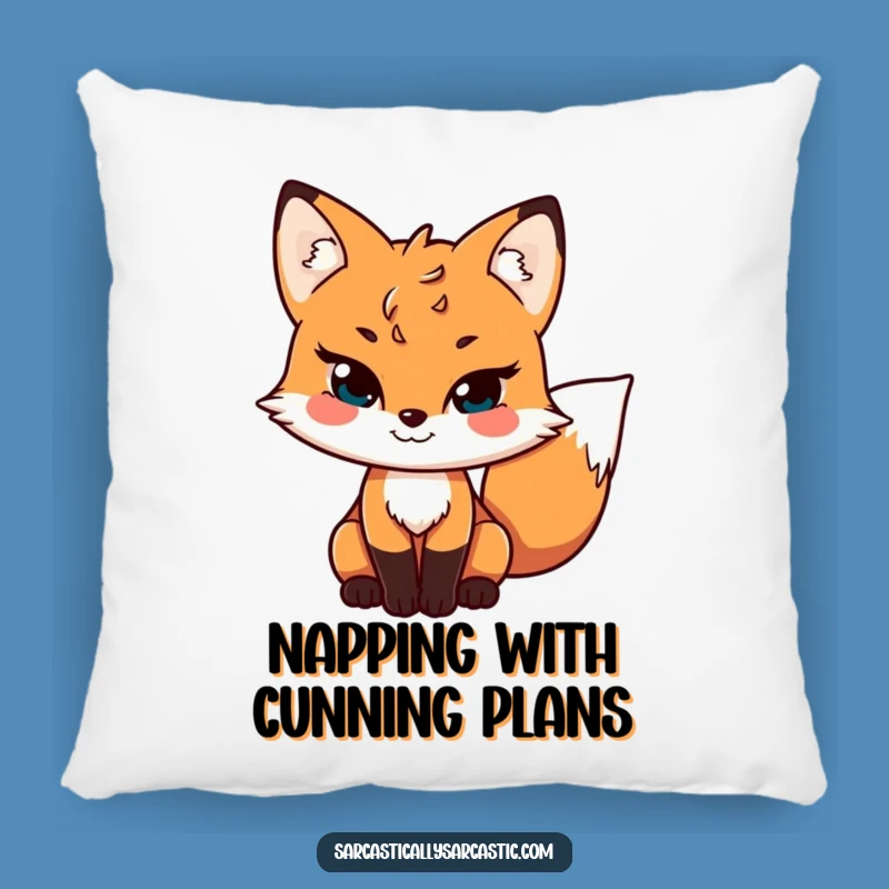 Funny Sly Fox Pillow: Cozy Up with Cunning Comfort - Your Perfect Funny Plush Gift
