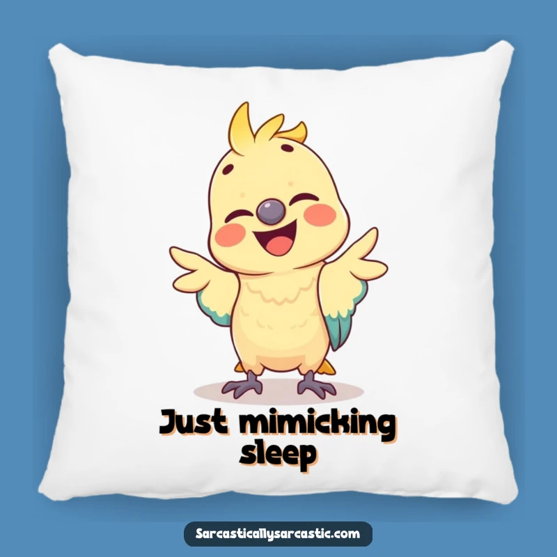 Funny Parrot Mimicking Gesture Pillow: Adorable Comfort with a Laugh!