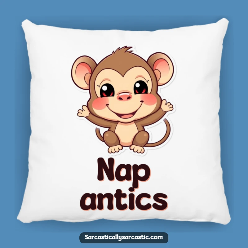Funny Monkey Pillow: Soft Primate Cushion, A Huggable Funny Gift