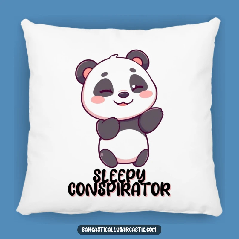 Funny Panda Pillow: Soft Winker Cushion, A Cozy Funny Gift