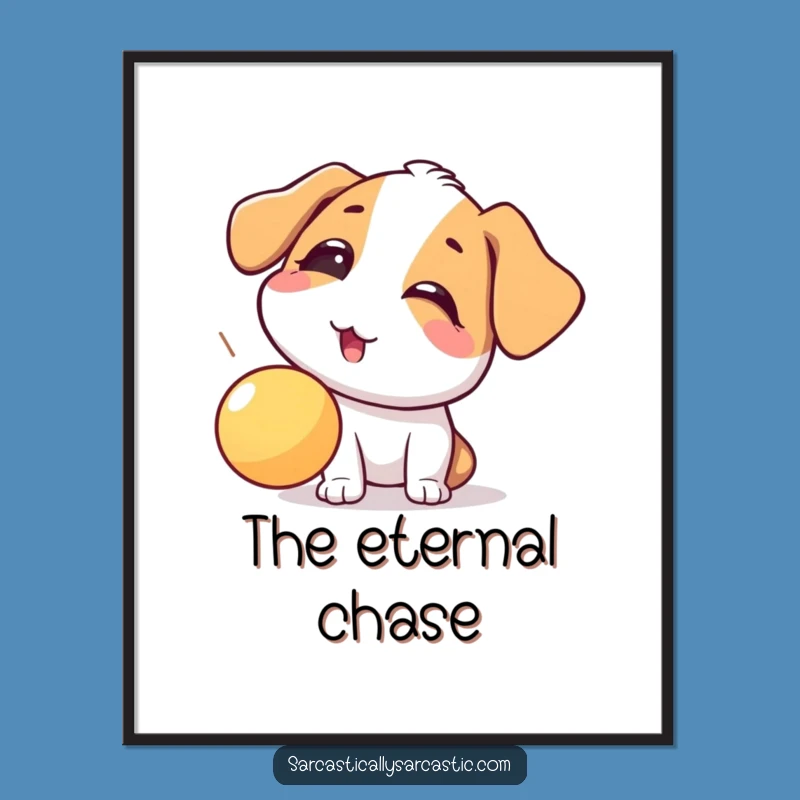Funny Dog Eye Roll Digital Print - Playful Pup Art for Instant Humor