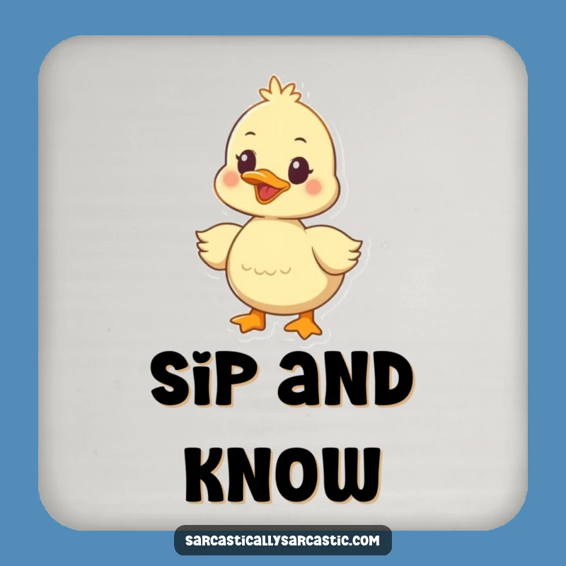 Funny Duckling Coaster: Quacker Protection, A Tiny Funny Gift