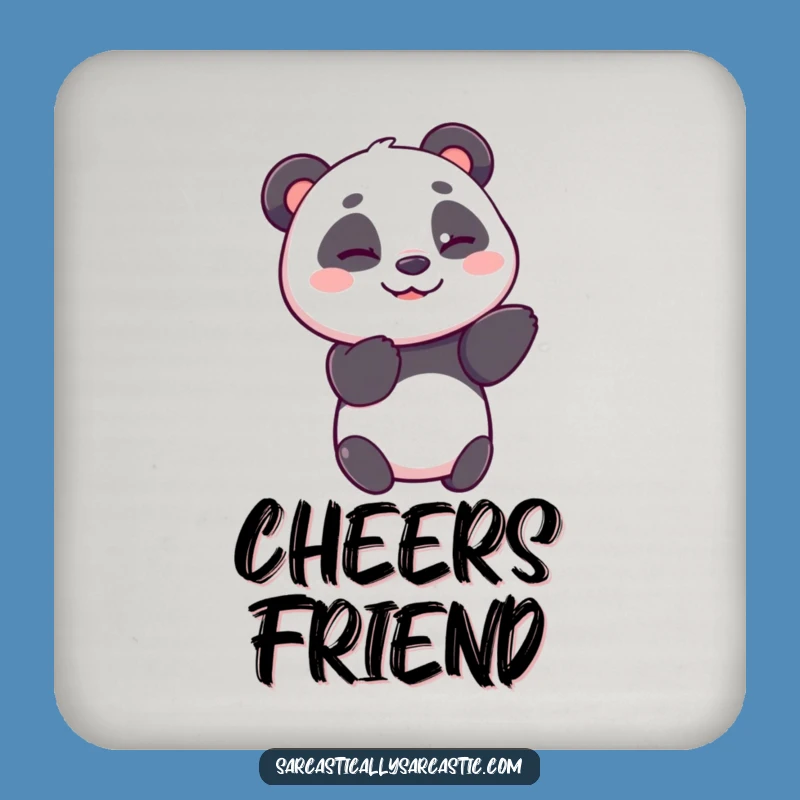 Funny Panda Coaster: Winker Protection, A Sweet Funny Gift