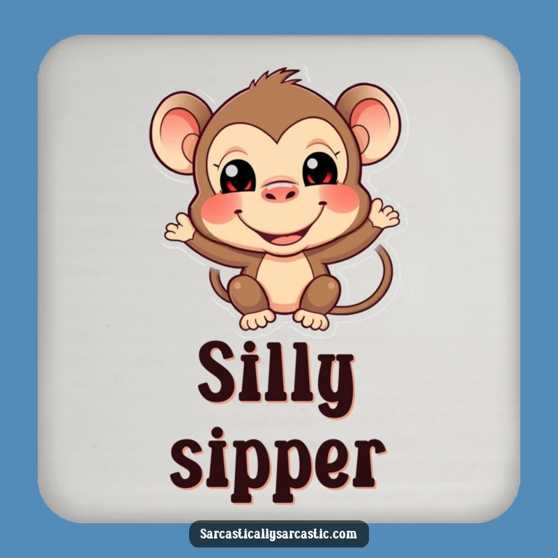 Funny Monkey Coaster: Primate Protection, A Small Funny Gift
