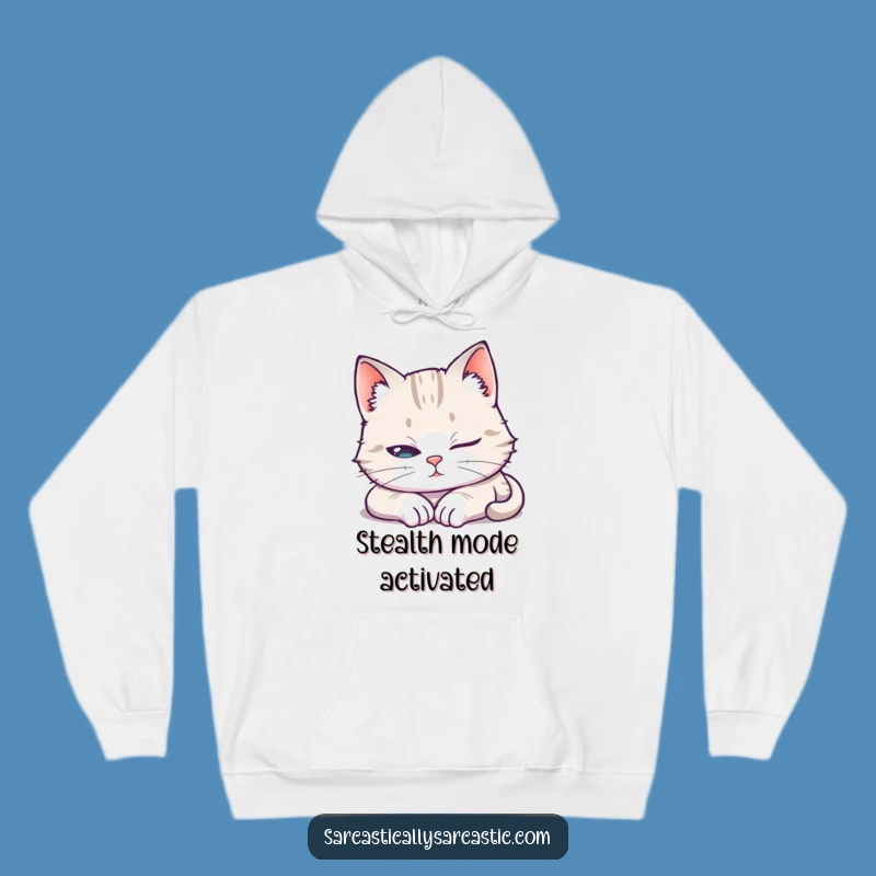 Cozy Funny Cat Sleep Hoodie: Warm & Hilarious Feline Loungewear