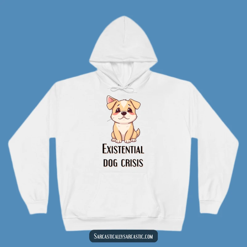 Cozy Funny Dog Sigh Hoodie: Warm & Hilarious Canine Comfort