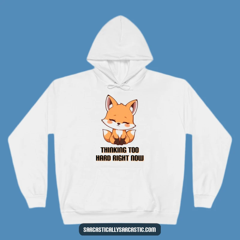 Funny Kawaii Fox Hoodie: Cozy Amused Head Tilt, The Ultimate Funny Gift for Cold Days
