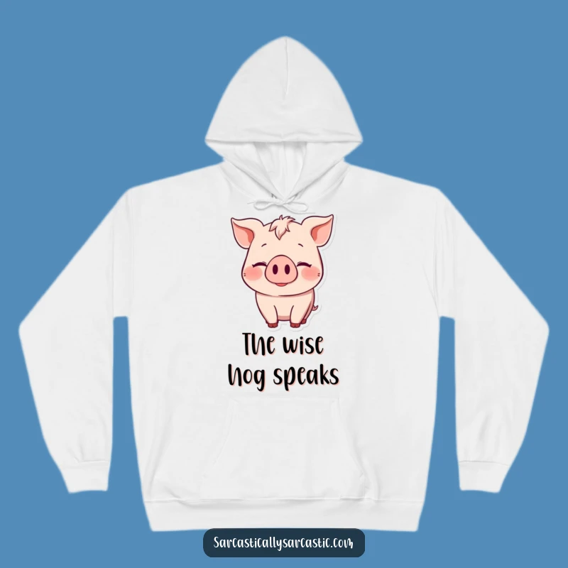 Funny Knowing Pig Hoodie: Cozy & Hilarious Gift for Subtle Charm