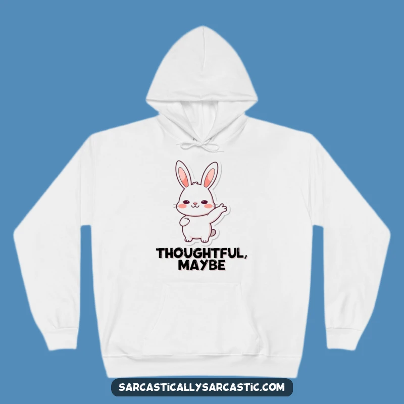 Funny Rabbit Nod Hoodie: Kawaii Character Cozy Agreement, Excellent Funny Gift!