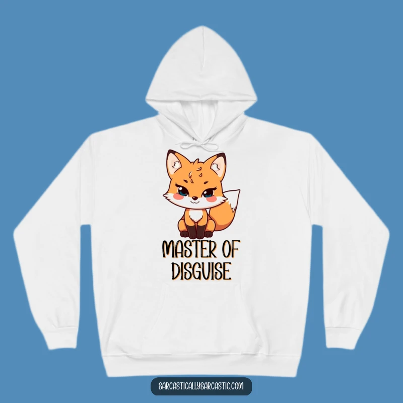 Funny Sly Fox Hoodie: Cozy Up with Cunning - Your Go-To Funny Warm Gift