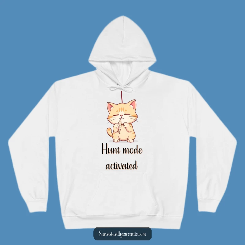Funny Cat Hoodie: Cozy String Batting, Perfect Funny Gift for Cat Lovers