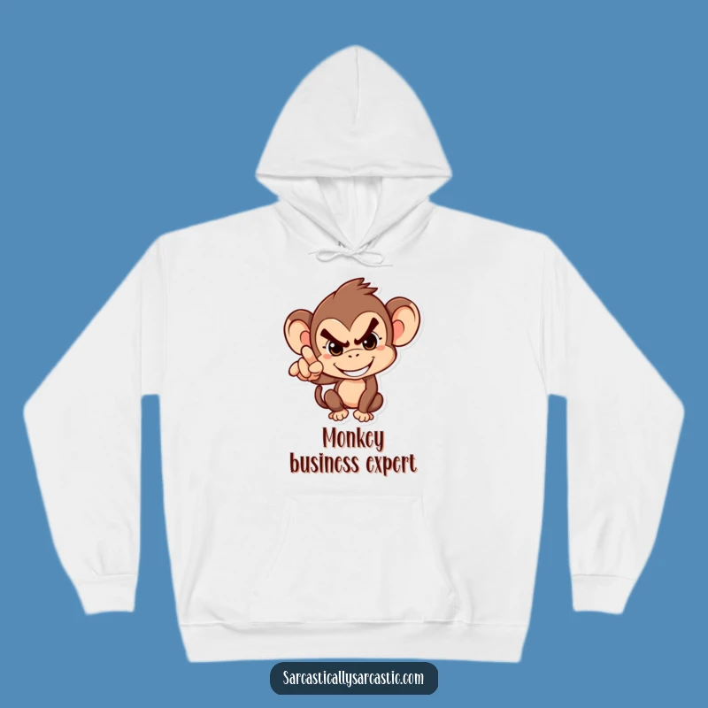 Funny Monkey Hoodie: Cozy & Hilarious Gift for Mischievous Comfort