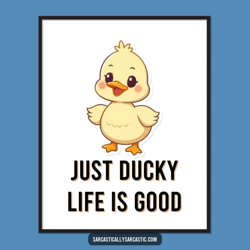 Free Printable Funny Duckling Wall Art - Quirky Quacks Downloadable Decor