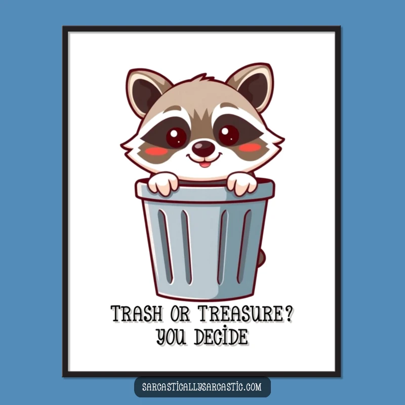 Free Printable Raccoon Wall Art: Mischievous Downloadable Decor for a Quirky Space!