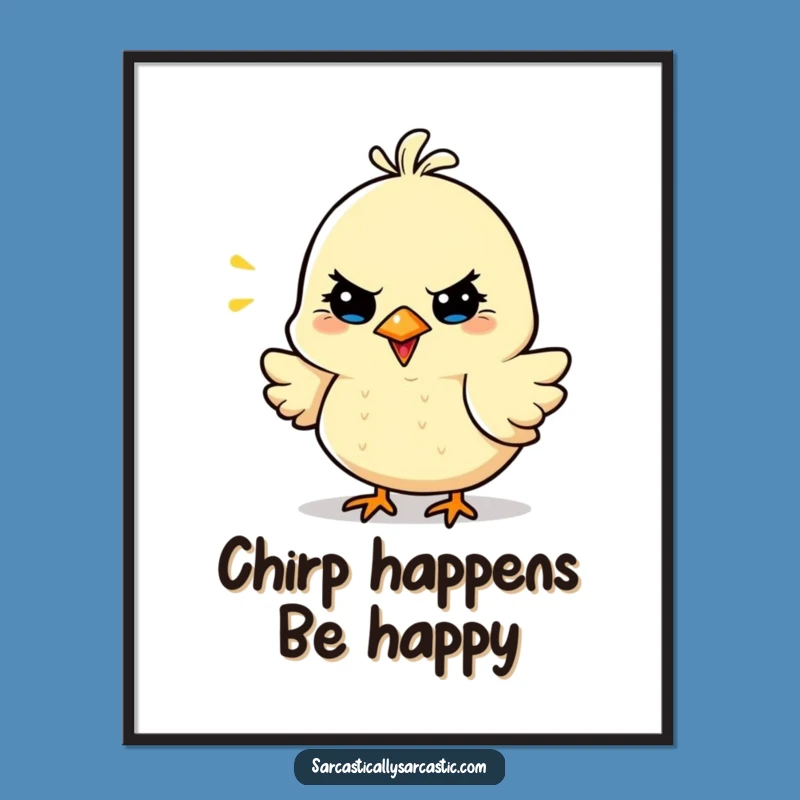 Free Printable Sarcastic Bird Wall Art - Quirky Downloadable Decor for Your Nest!