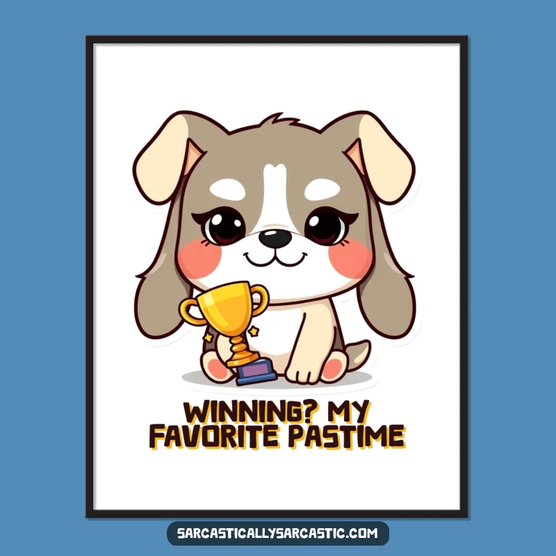 Free Printable Smug Dog Art: Downloadable Wall Art Celebrating Victories