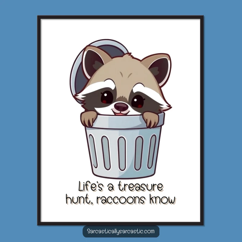 Free Printable Raccoon Wall Art: Mischievous Downloadable Decor
