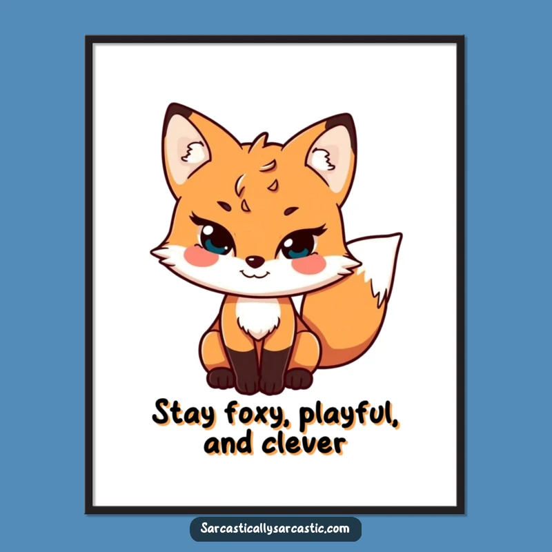 Free Printable Fox Wall Art: Sly & Playful Downloadable Decor