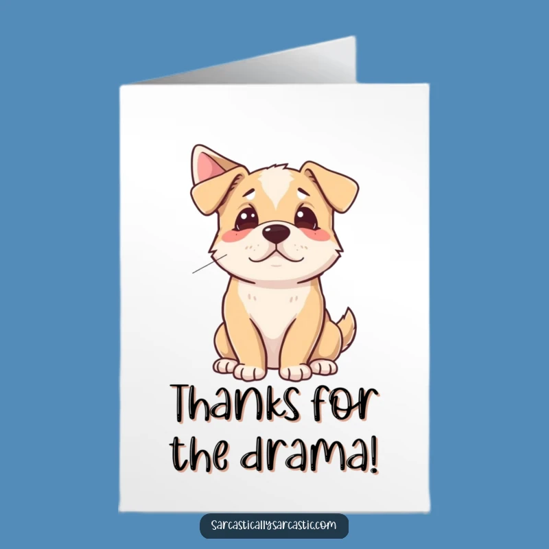 Free Printable Thank You Card: Long-Suffering Dog, Thoughtful Downloadable Gift