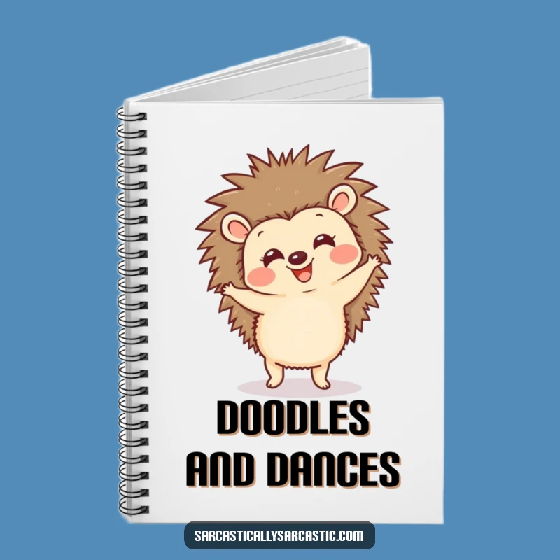 Funny Hedgehog Dancing Notebook: Jot Down Ideas with a Jig!