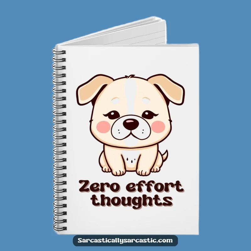 Funny Kawaii Dog Notebook: Deadpan Notes, Perfect Gift