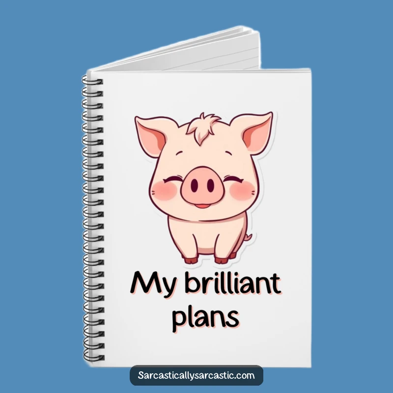 Funny Knowing Pig Notebook: Hilarious Journal for Subtle Ideas