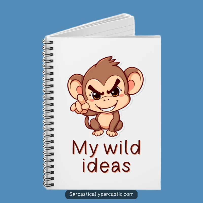 Funny Monkey Notebook: Hilarious Journal for Mischievous Ideas